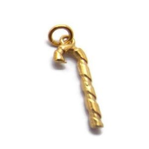 Christmas Candy Can Charm 14k Yellow Gold.